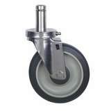 Heavy Duty Swivel Stem Casters, Set of 4, 2 with Swivels, 2 with Brakes, 5" x 1.25 redirect to product page