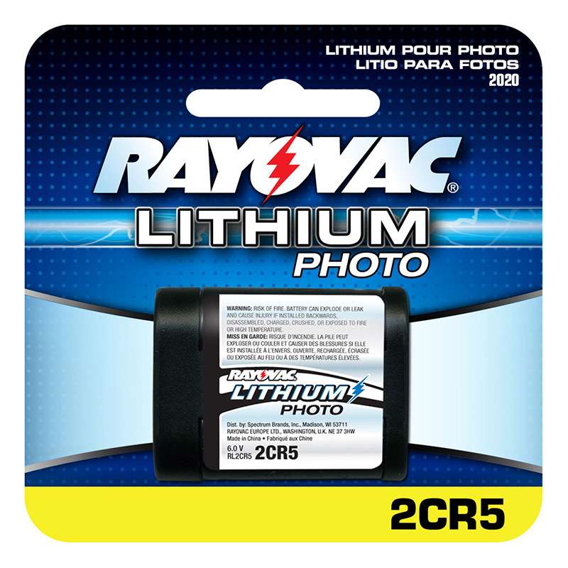 3V LITHIUM BATTERY RAYOVAC PHOTO, 6/CS