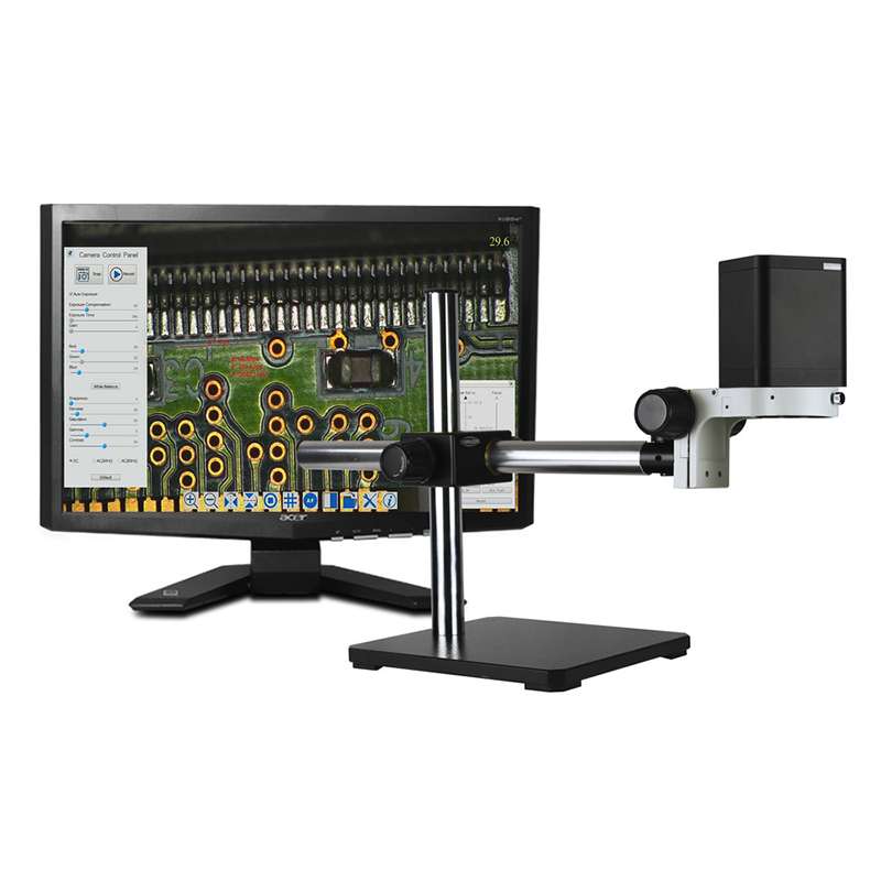 All-One 4k UHD Camera, Single Arm Boom Stand, with Integrated Optics