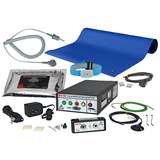 Dual-Wire Monitoring Kit, 2-Layer Rubber Table Mat, Wrist Strap and Mat Wipes, ESD-Safe redirect to product page