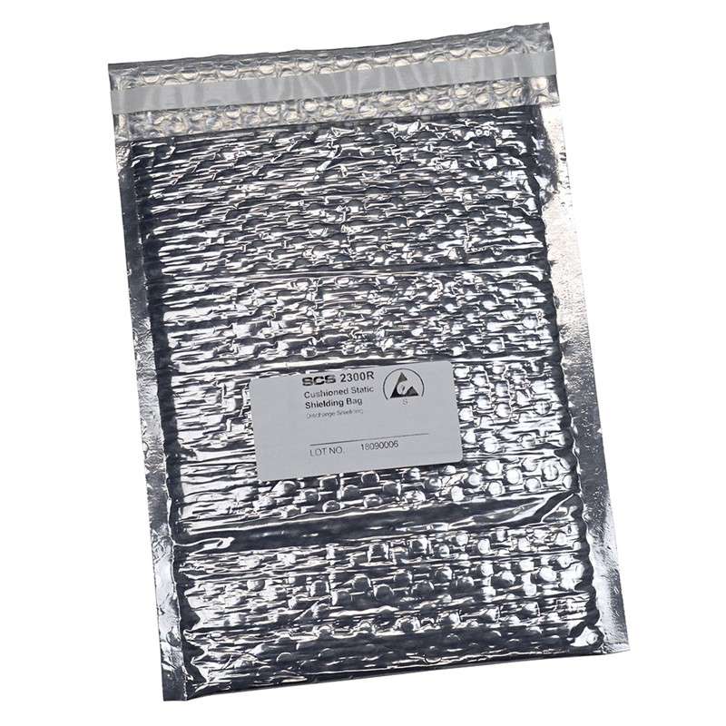 2300R Series, Cushioned Static Shield Bag, 8in x 10in, 50 Bags/Package