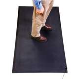 Anti-Fatigue Rubber Mat, Black, 0.600 in x 3 ft x 5 ft redirect to product page