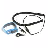 Adjustable Wrist Strap, 1/8in Snap Blue, 6ft Cord, W/Alligator Clip redirect to product page
