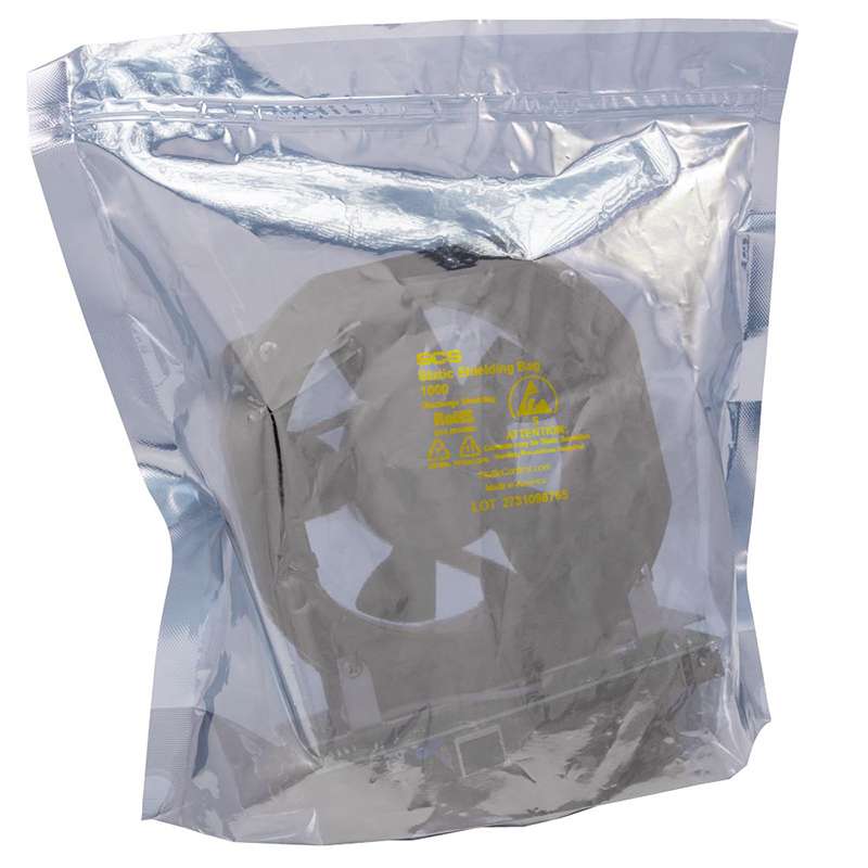 Stand-Up Bottom Gusset Zip Bag, 1000 Series, 9.5 x 9.5 x 3in, 100 per Package