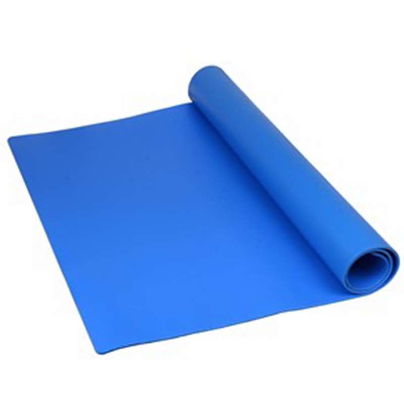 30"x50' 3-Layer Dissipative Vinyl Blue Table Roll