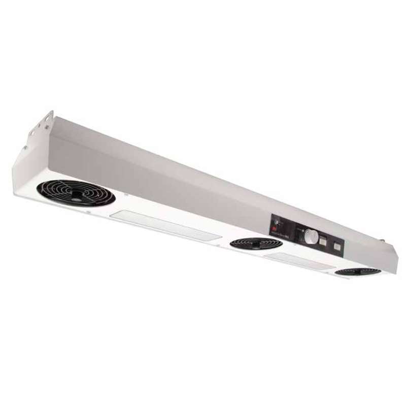 Overhead Ionizer with Three Fans, Heater, and Task Lights, 120VAC