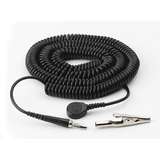 10' Coil Cord with Molded-In 1 meghom Resistor and 4mm Snap End redirect to product page