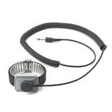 Dual Conductor Metal Wrist Strap with 5' Coil Cord, Large redirect to product page