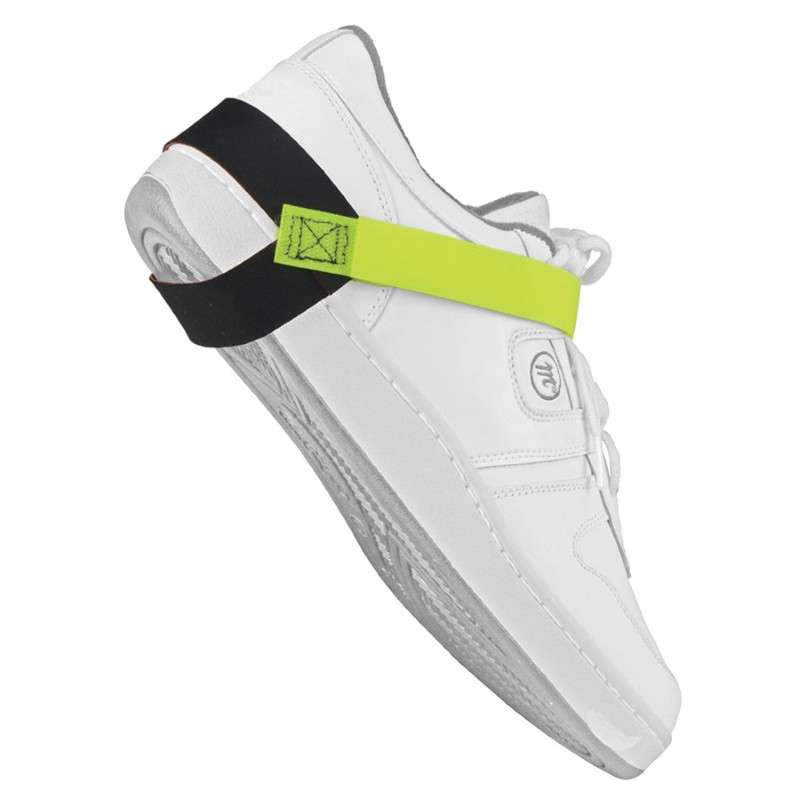 Non-Marking Heel Ground with Hi-Visibility Fluorescent Yellow Strap and 1 megohm Resistor