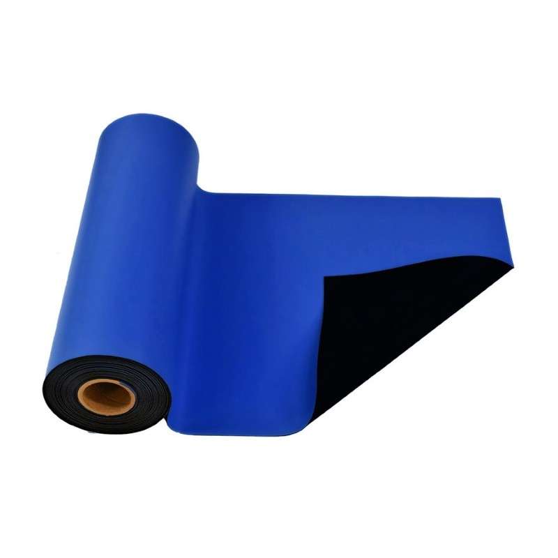 R3 Series Dissipative 2-Layer Nitrile Rubber Worksurface Mat Roll, Dark Blue, 24" x 50'