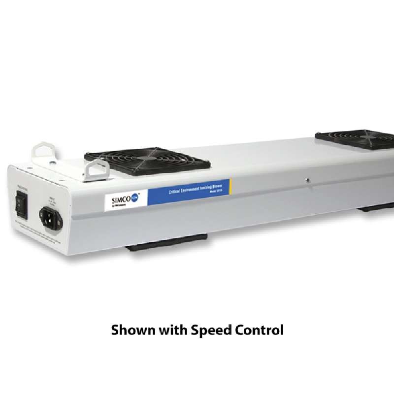 Critical Environment Two Fan Overhead Steady-State DC Ionizer with Speed Control, 32" Long