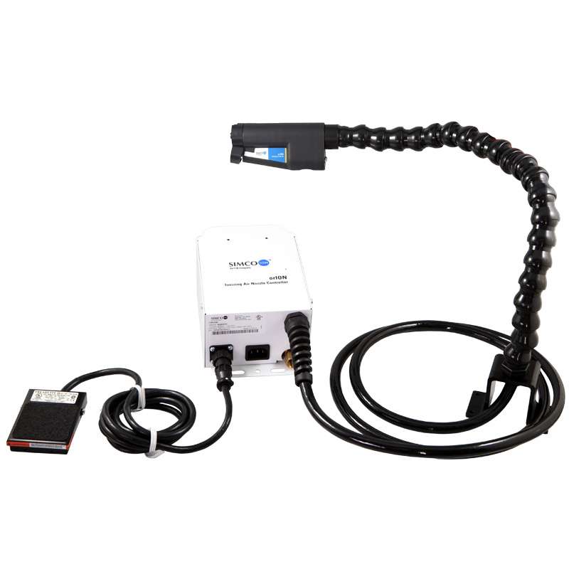 OrION Ionizing Air Nozzle and Controller with 7' Cable and Optional Sidekick Hands Free Stand, 120V