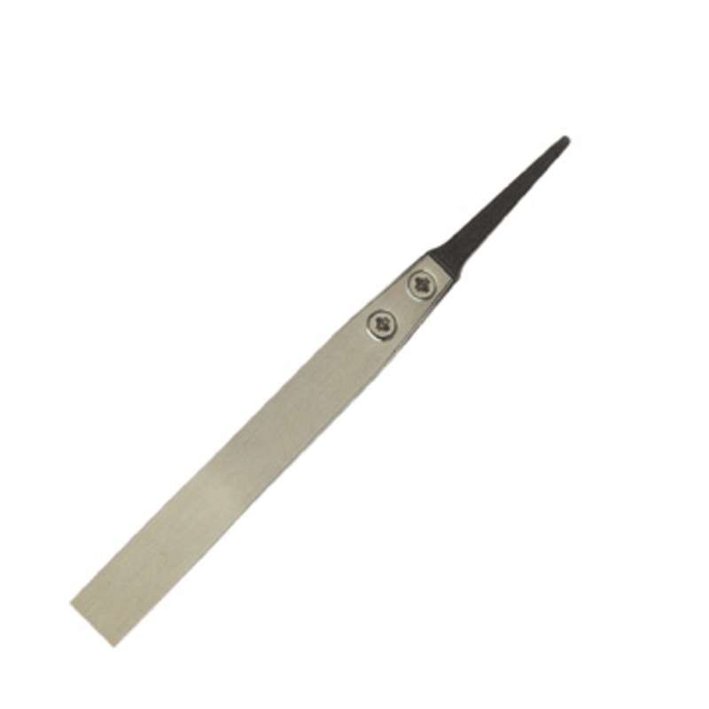 ESD-Safe Quick-Change Tweezers with Flat Round Point Tips (similar to 2A-SA), 5"