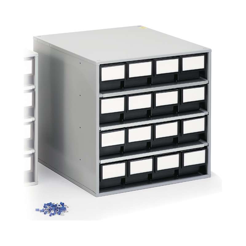 ESD-Safe Treston® Storage Cabinet, 16 Drawer, 11.81"D x 15.74"W x 15.55"H