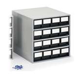 ESD-Safe Treston® Storage Cabinet, 16 Drawer, 15.74"D x 15.74"W x 15.55"H redirect to product page