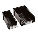 ESD-Safe Polypropylene Treston® Large Stacking Bin, 20.08"D x 7.32"W x 7.17"H, Case of 12 Bins redirect to product page