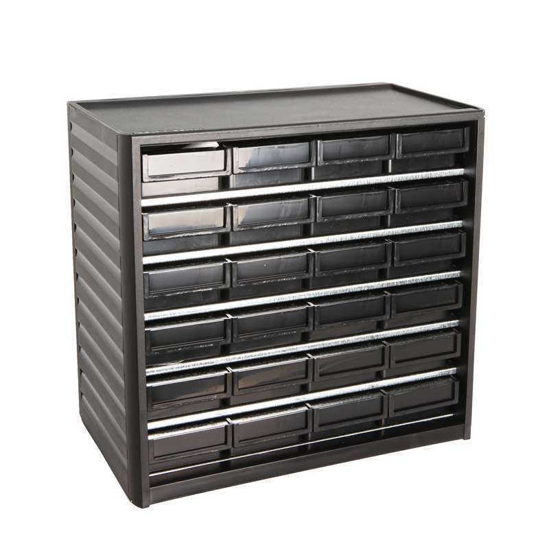 ESD-Safe Small Parts Storage Cabinet, 24 Drawers, 7.08"D x 12.2"W x 11.41"H