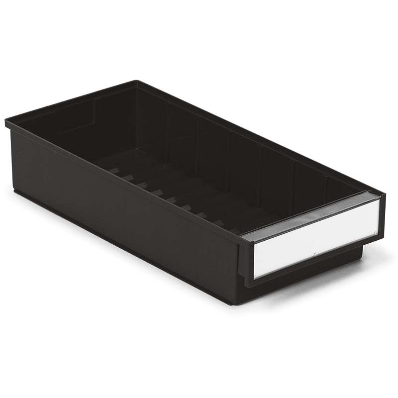 ESD-Safe Polypropylene Treston® Shelf Bins, 15.74"D x 7.32"W x 3.22"H, Case of 15 Bins