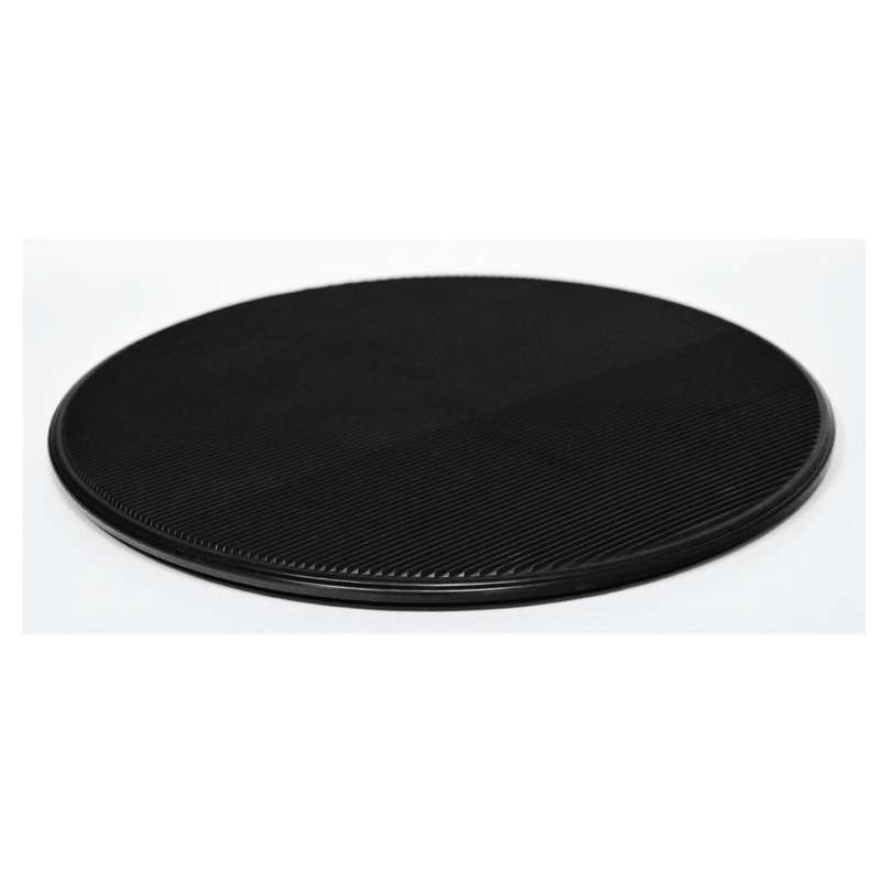 ESD-Safe Dissipative Circular Turntable With Black Grooved Surface, 15" Diameter
