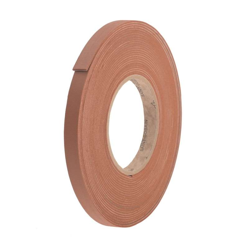 100S Series Silicone Rubber Tape, Orange-Tan, 1/16" Thick, 1" x 10 yds.