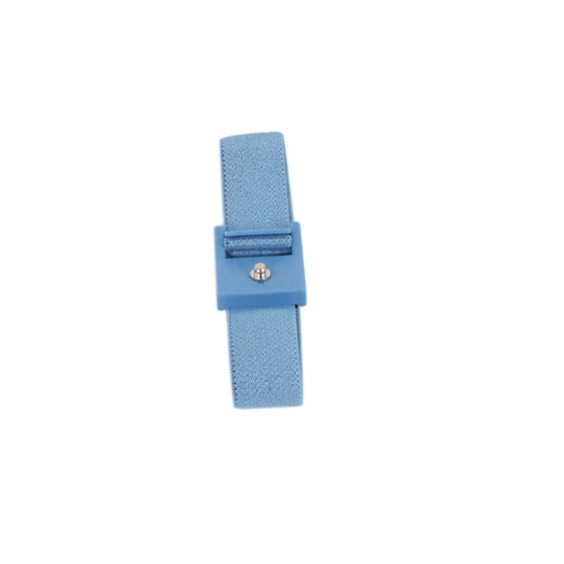 Elastic Adjustable Blue Wrist Strap with 4mm Snap and No Coil Cord (Band Only)