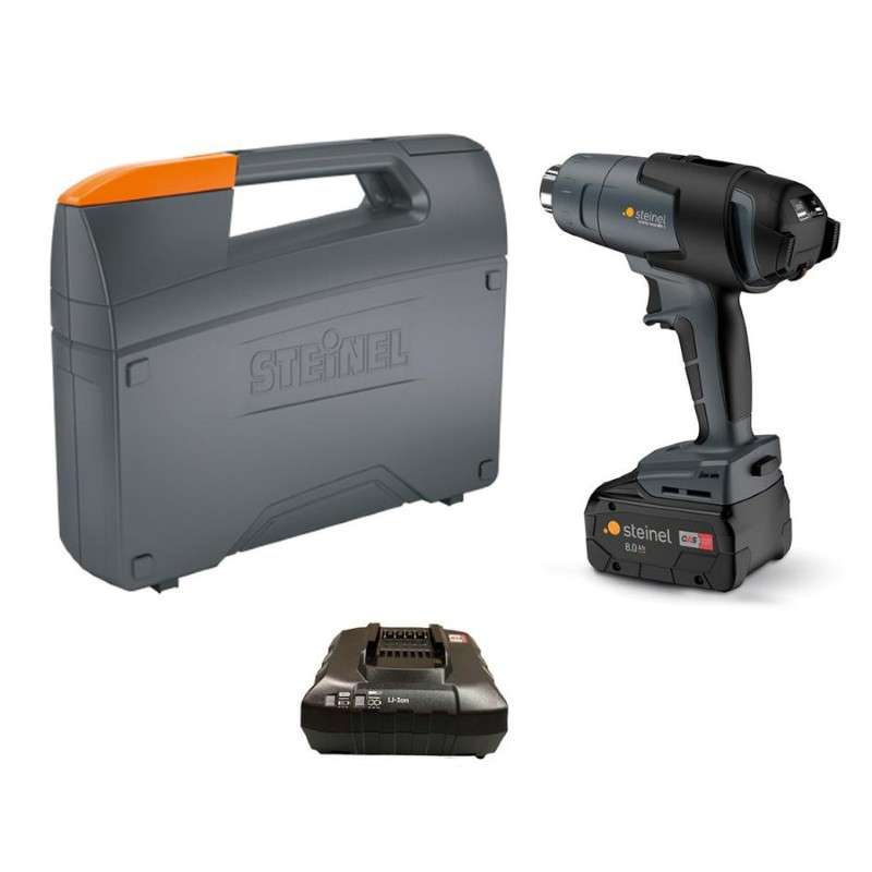 MH3 Heat Gun, Cordless Heat Gun, 570 or 930 Fahrenheit, LED Display, 600 Watts output, 1 Battery and Charger, with Case