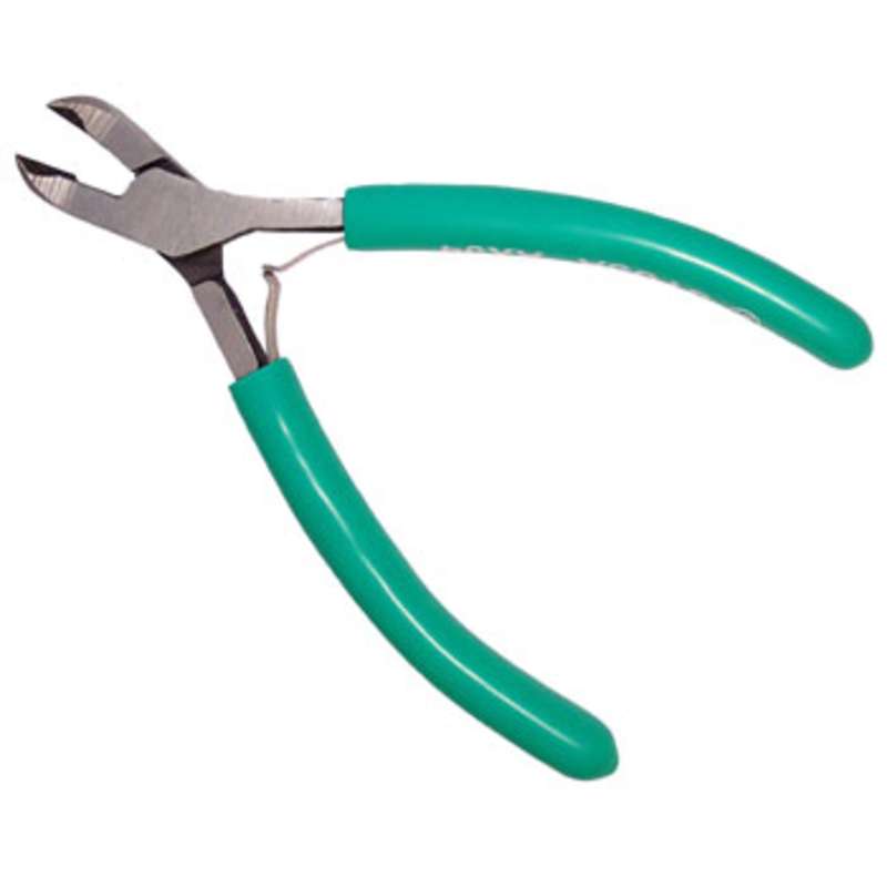 ESD-Safe Angeled Head Flush Cutters with Cushion Grip Handles, 4-3/4" Long