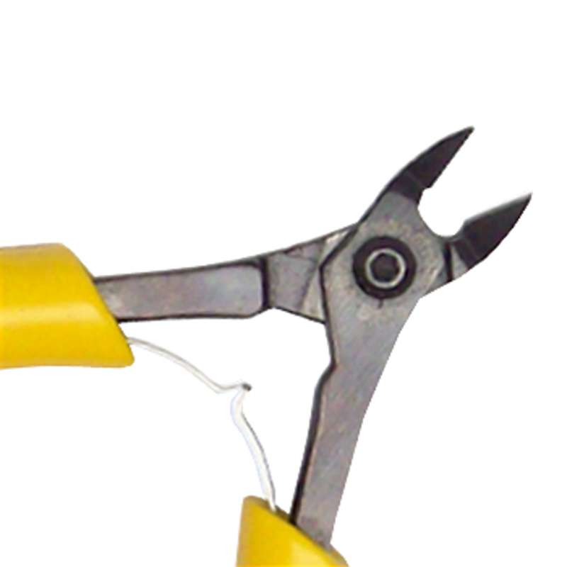 Mini Flat Nose Pliers with Smooth Jaws and Cushion Grip Handles 4-3/4" long