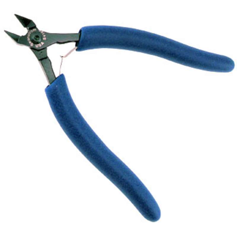 ESD-Safe Tapered Head Ultra-Flush Cutters with Ergonomic Grip Handles, 5-5/8" Long