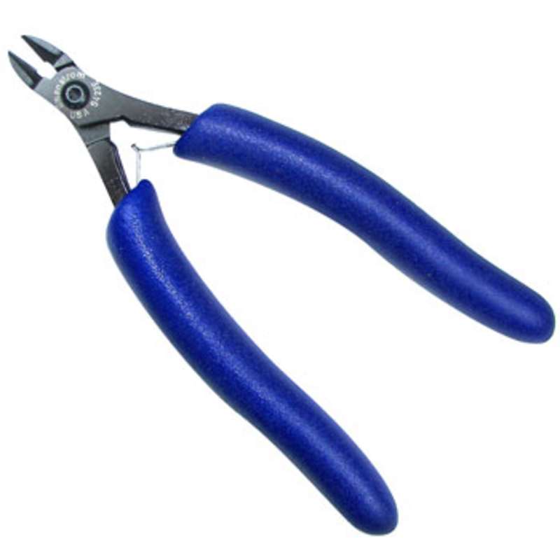 ESD-Safe Slim Oval Head Super Flush Cutters with Cushion Grip Handles, 5-5/8" Long