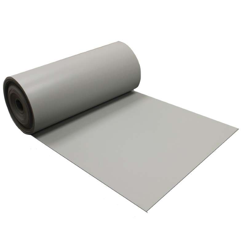 ESD-Safe 3-Layer, Vinyl, Table Mat Roll, 30" x 32 ft, 0.125" Thick, Light Gray