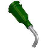 Bent Needle, 90 Degree, 14 Gauge, 1/2", Olive, 50 per Package, TE Series redirect to product page