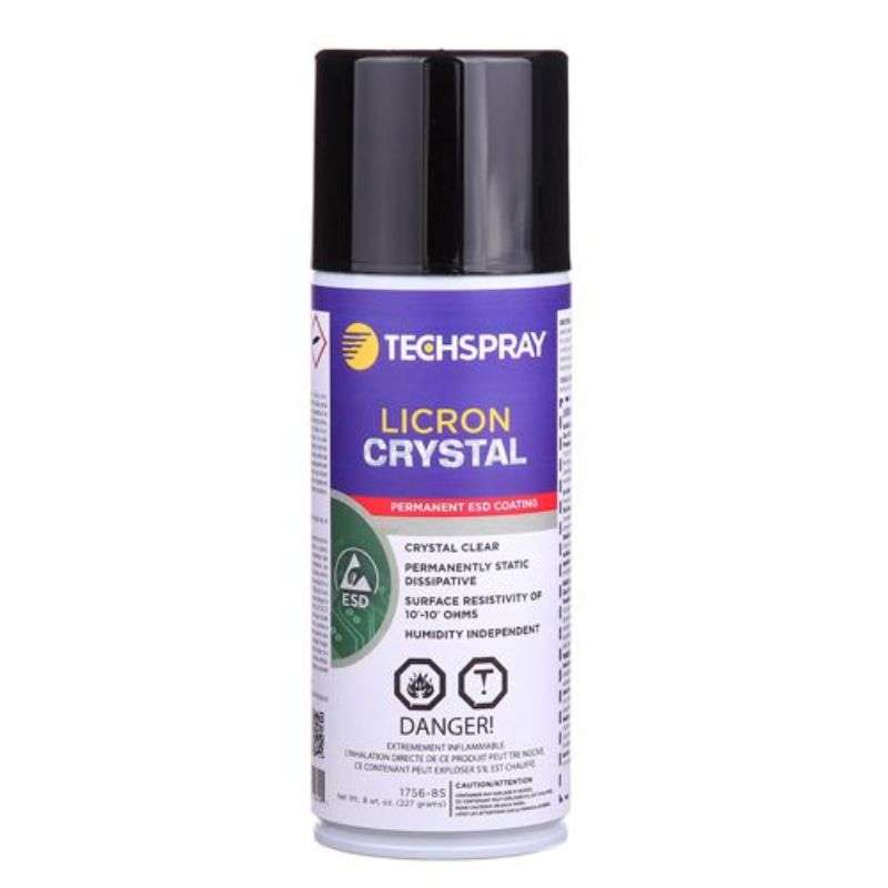 Licron Crystal™ Permanent Clear Static Dissipative Coating, 8oz Aerosol