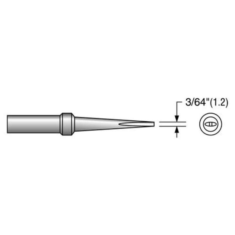 EW Series Screwdriver Solder Tip, Alternate for Weller ETK, .047"