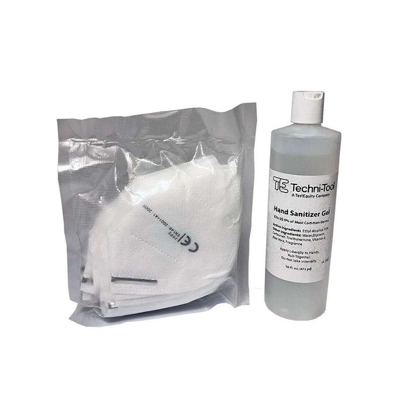 Face Mask Respirator, Disposable, Basic PPE, K95, w/Hand Sanitizer