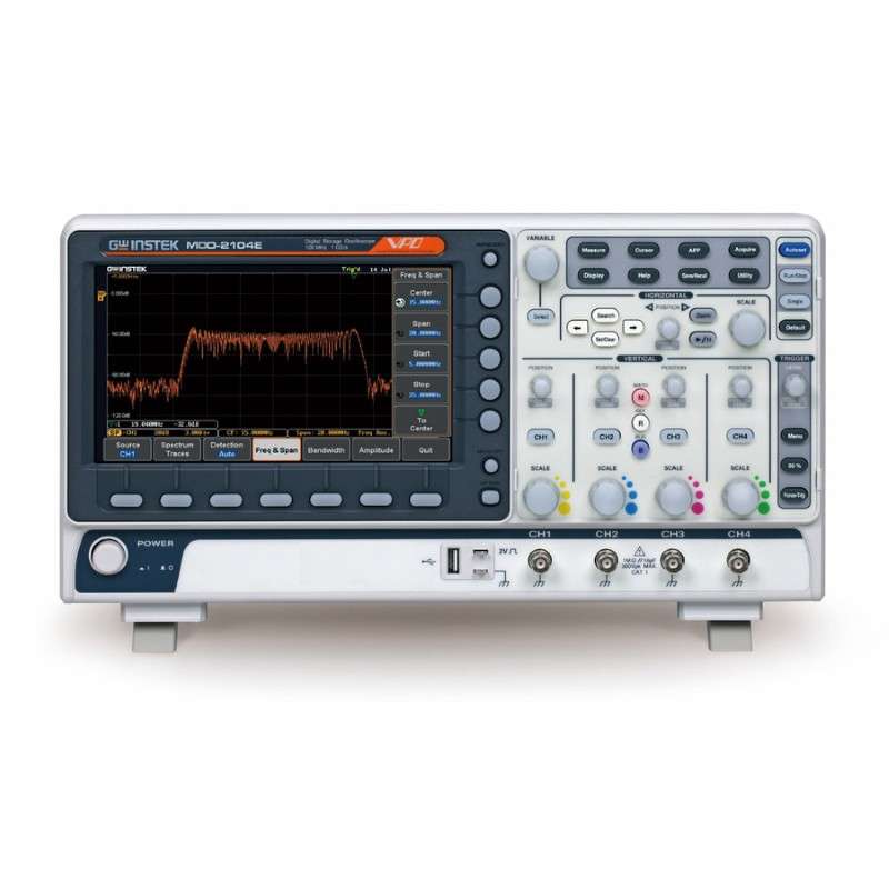100MHz, 4-channel, DSO, Spectrum analyzer, dual channel 25MHz AWG