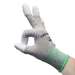 Gloves, Knit, ESD Safe, Tip Coated, Polyurethane, Medium