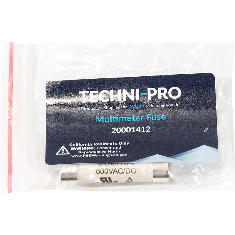 Fuse, 500mA/600V, for TNP101 (20001400) Digital Multimeter