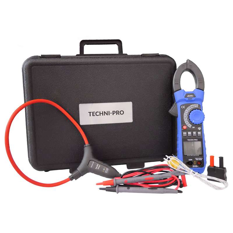 Heavy Duty True RMS Clamp Meter with Flex Probe, 1.9" Jaw Opening