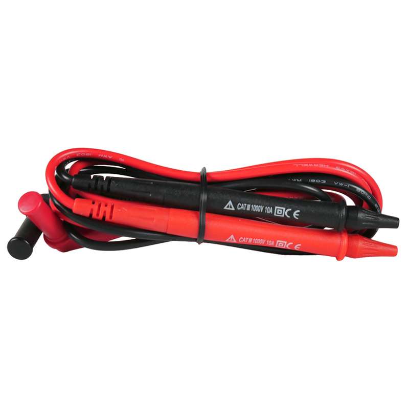 Test Lead Set, Black and Red, 1000mm, CAT III 1000V, 10A