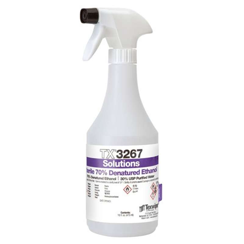 Sterile 70% Denatured Ethanol, 16 oz. Trigger-Spray, 12 Bottles per Case