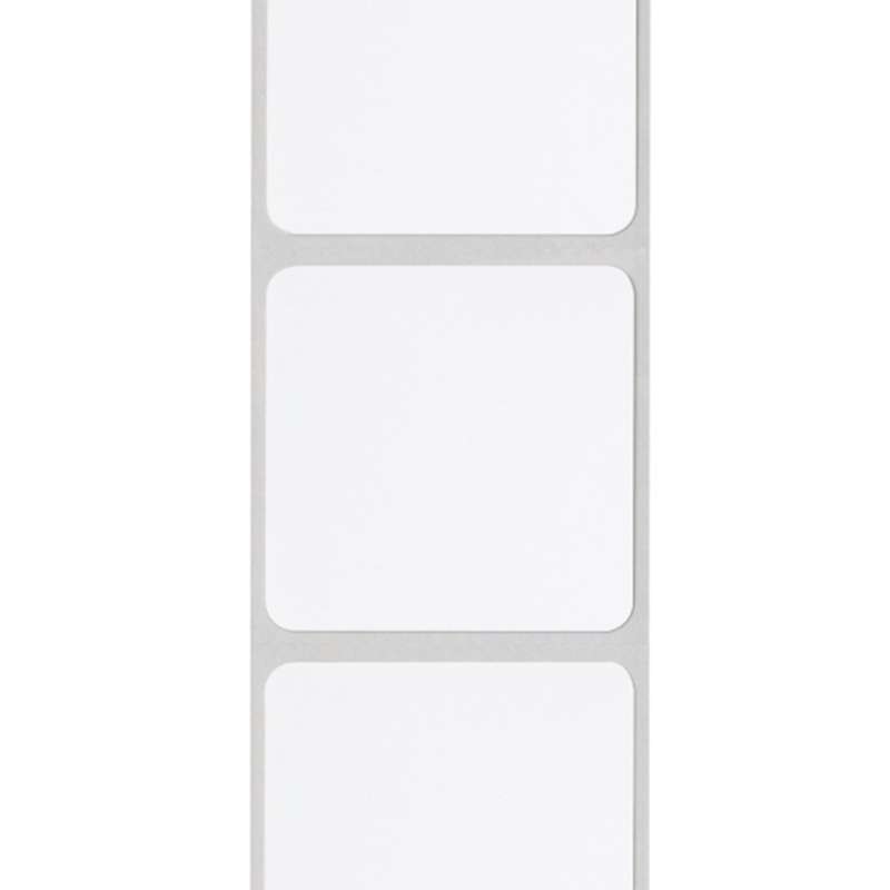 Ready To Order Cleanroom Labels, Gloss Direct Thermal, Blank, 1.5" x 1.5", Removable Adhesive, 1000 Labels per Roll, 4000 Labels per Case