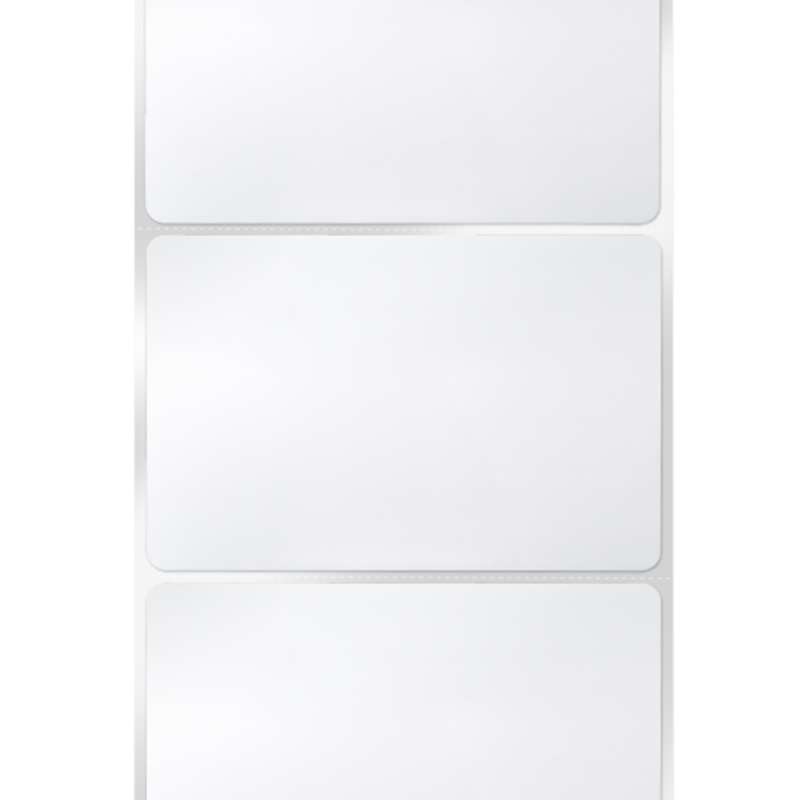 Ready To Order Cleanroom Labels, Gloss Labels, Blank, 3" x 2", Removable Adhesive, 1000 Labels per Roll, 4000 per Case