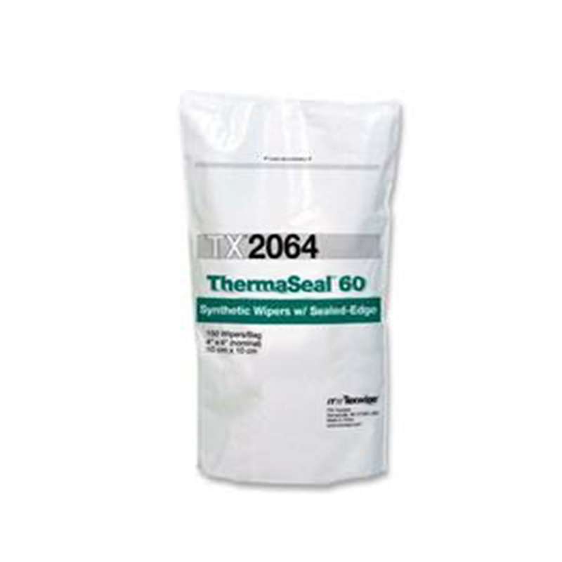 ThermaSeal™ 60 Dry Cleanroom Wipers, Non-Sterile, 4" x 4", 300 Wipers per Bag, 150 Wipers per Pack,, 20 Bags per Case
