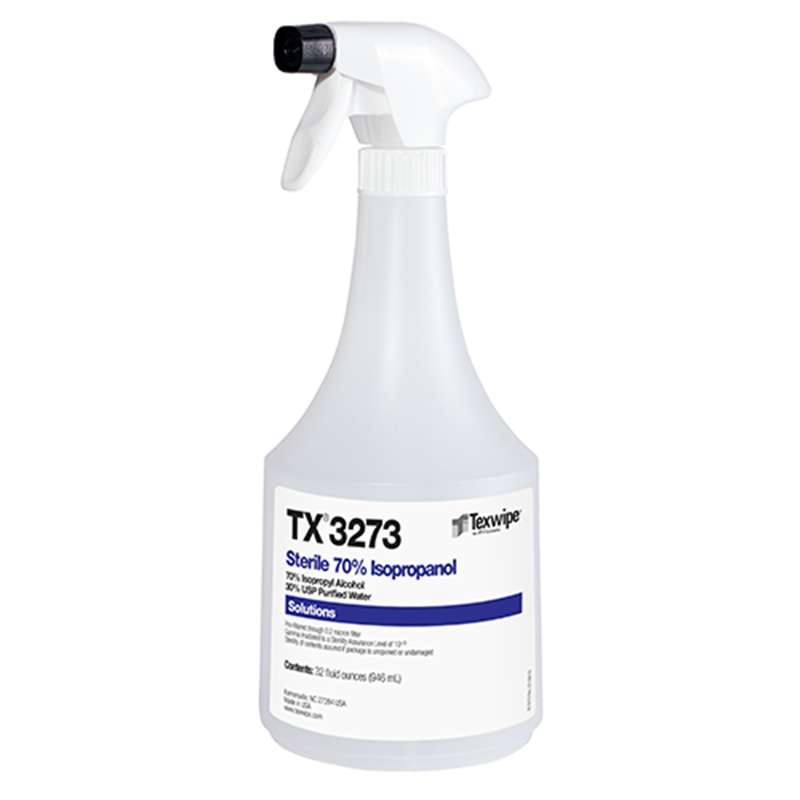 Sterile Isopropanol Alcohol, 70%, 32 oz Spray Bottle, 12 Bottles per Case