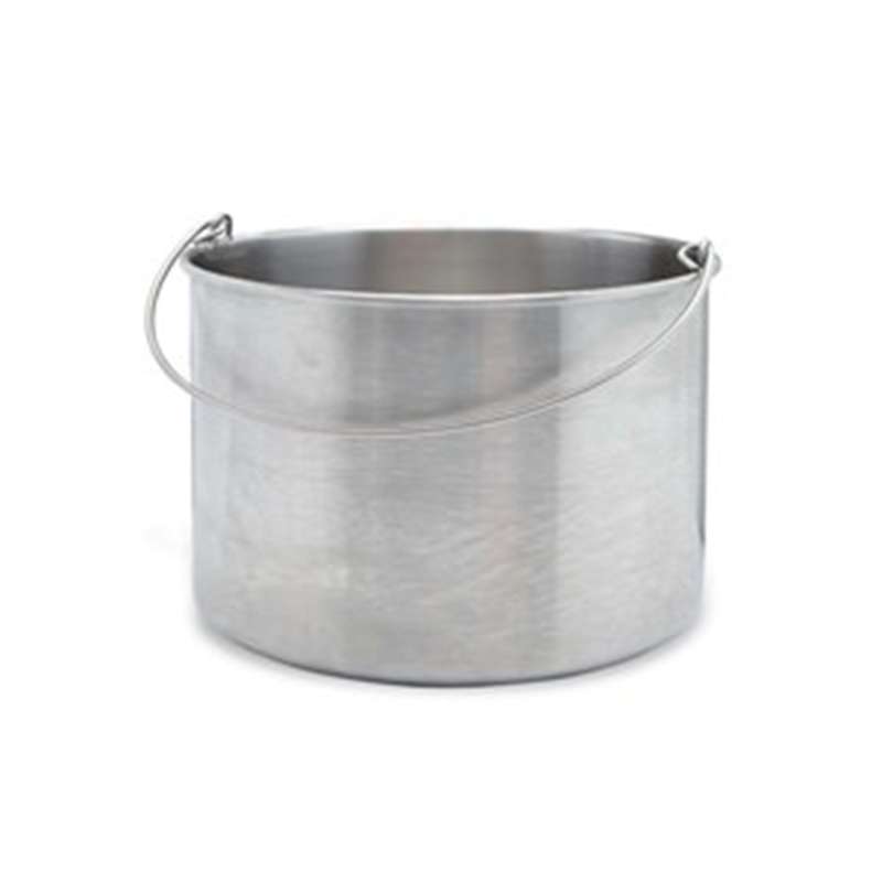 BetaMopĀ® 100% 304 Stainless Steel Seamless Round Bucket, 10-Gallon Capacity