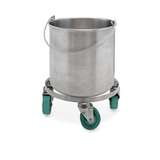 BetaMop® Stainless Steel Bucket with Casters, 8 Gallon redirect to product page