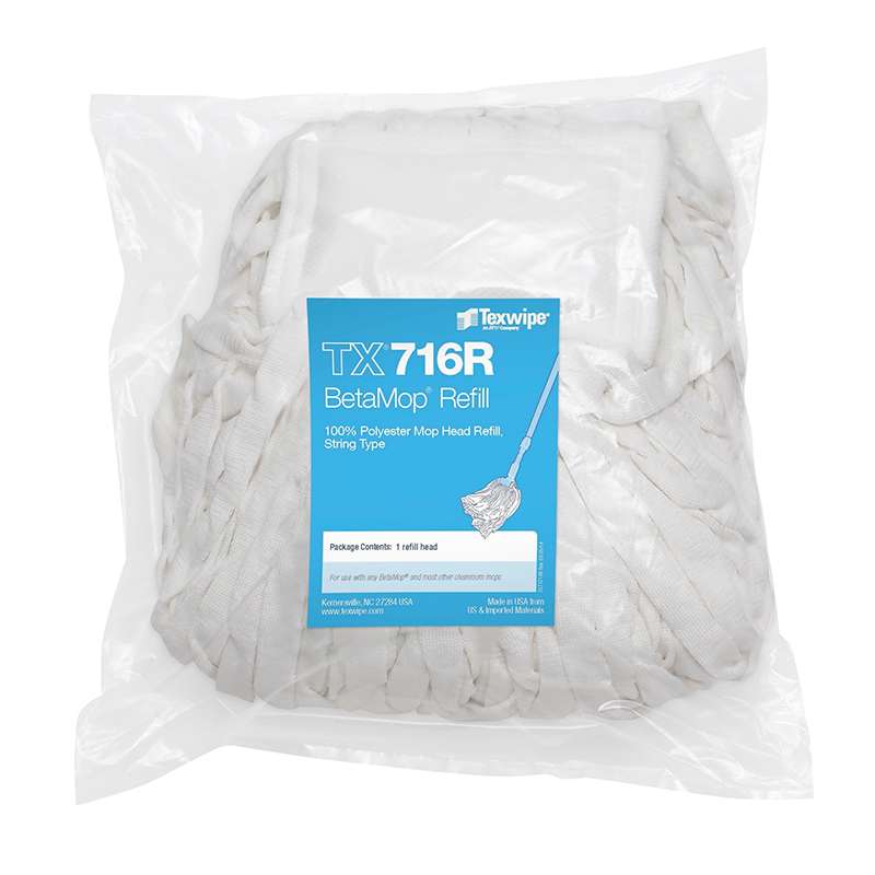 BetaMop? Polyester String Mop Refill, 6 per Heads per Case