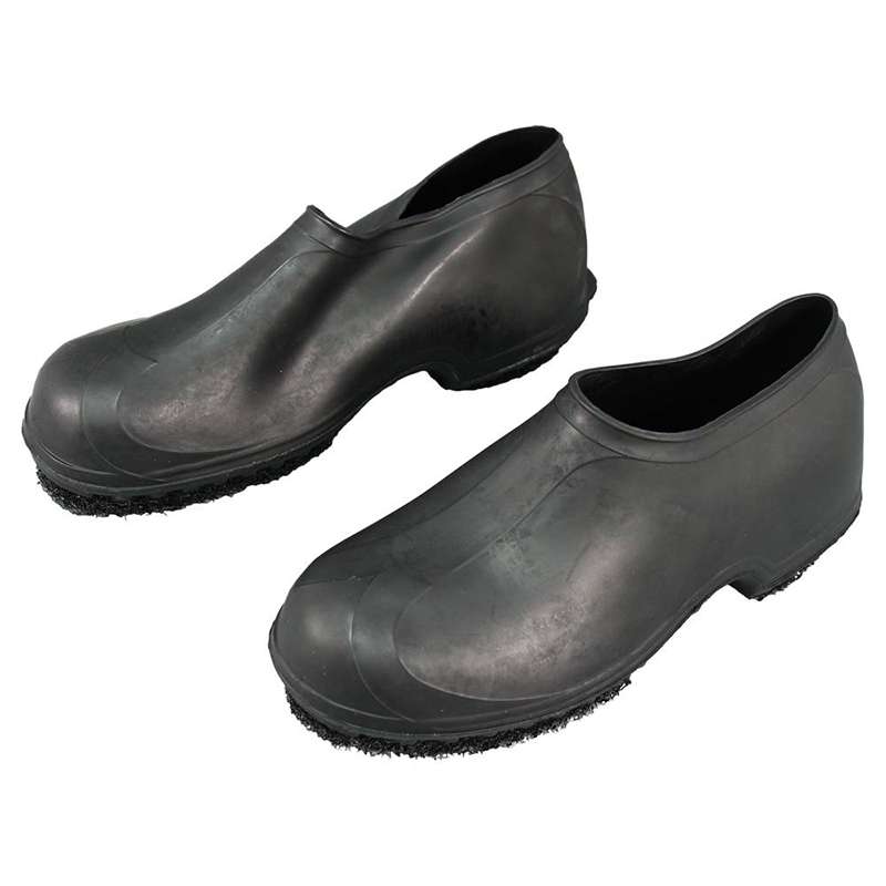 black anti-skid boot covers