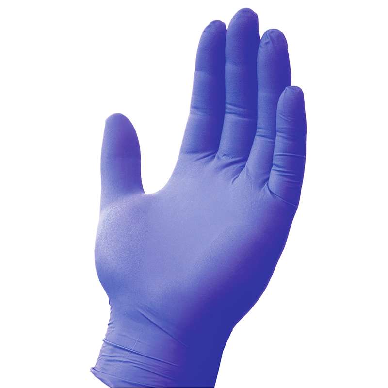 Powder Free Light-Weight Nitrile Gloves, Indigo, Small, 3.5 mil, 100/Box, 10 Box/Case